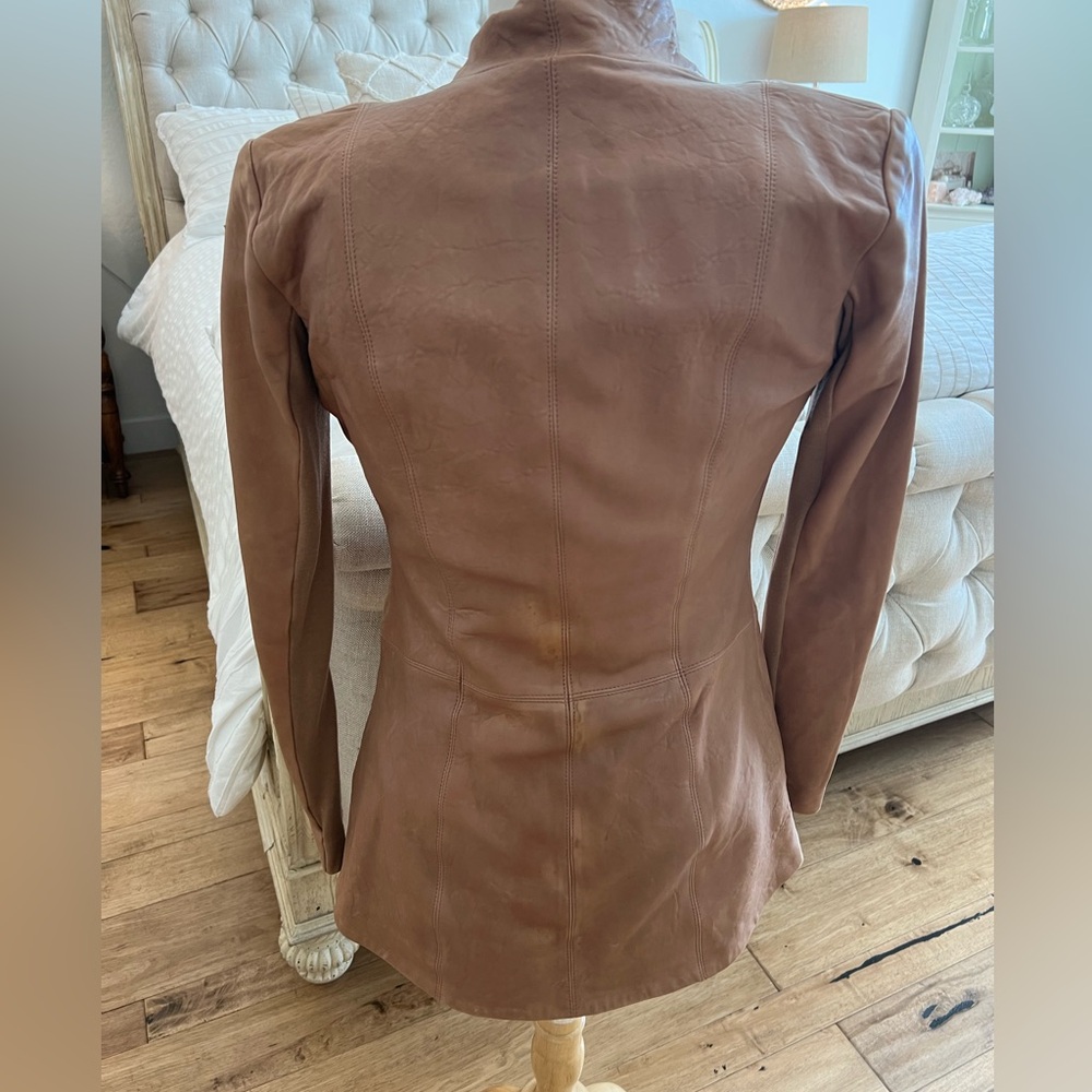 Veda - Camel Color Blazer - Picture 3 of 11